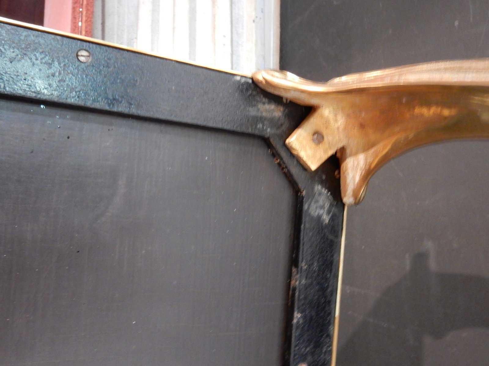 1940/50 Table Basse Plateau Laque de Chine Maison Baguès en Bronze Doré – Image 8