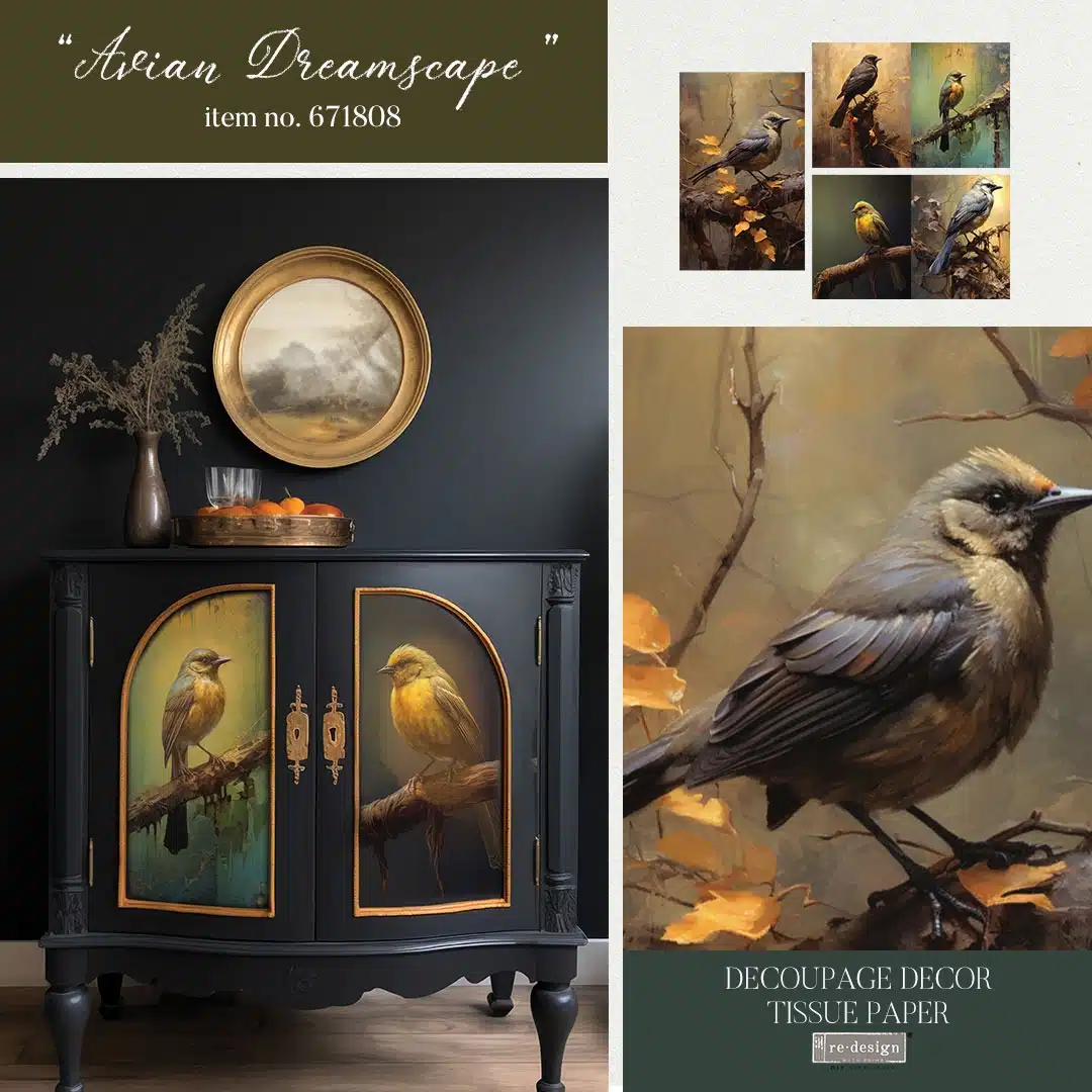 Avian Dreamscape – Papier Tissu Redesign with Prima – Image 3