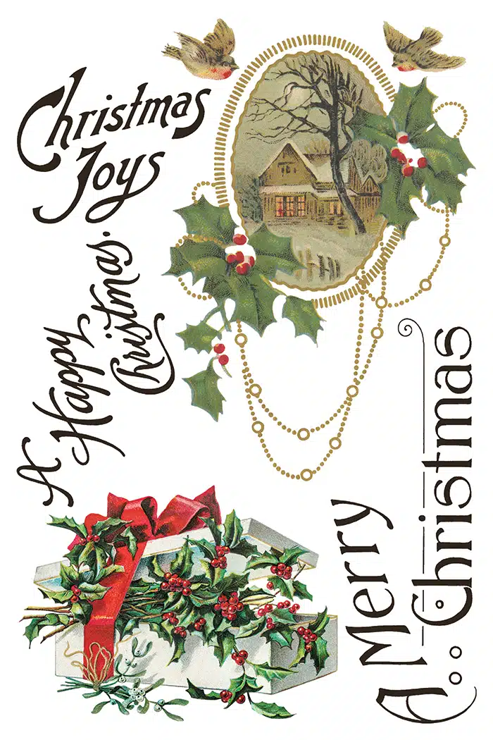 Christmas Joy – Transfert IOD – 20,32 x 30,48 cm – Image 3