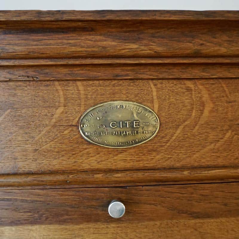 Meuble de métier à clapets en bois – Image 8