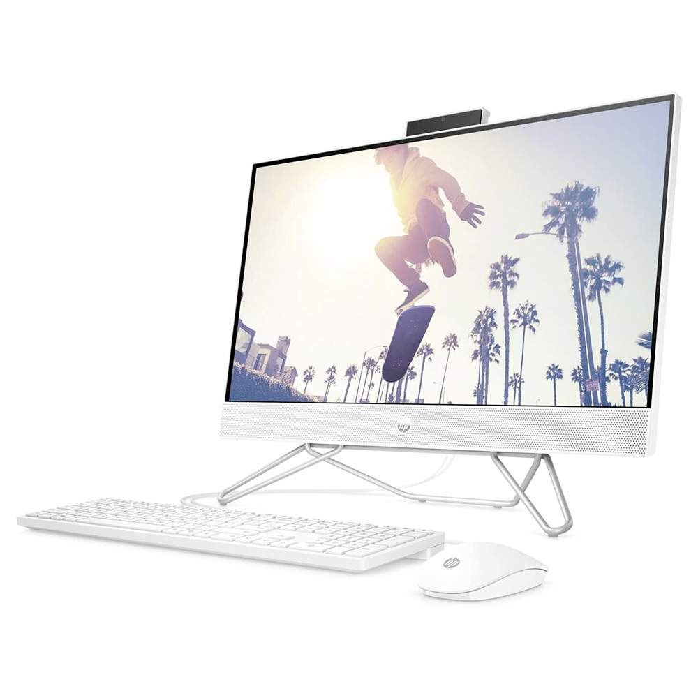 Ordinateur (Desktop) HP All-in-One 24-cb1023nh PC – Intel(R) Core(TM) i5-1235U – 8Gb – 512Gb 24″ Full HD Tactile Blanc – Image 3