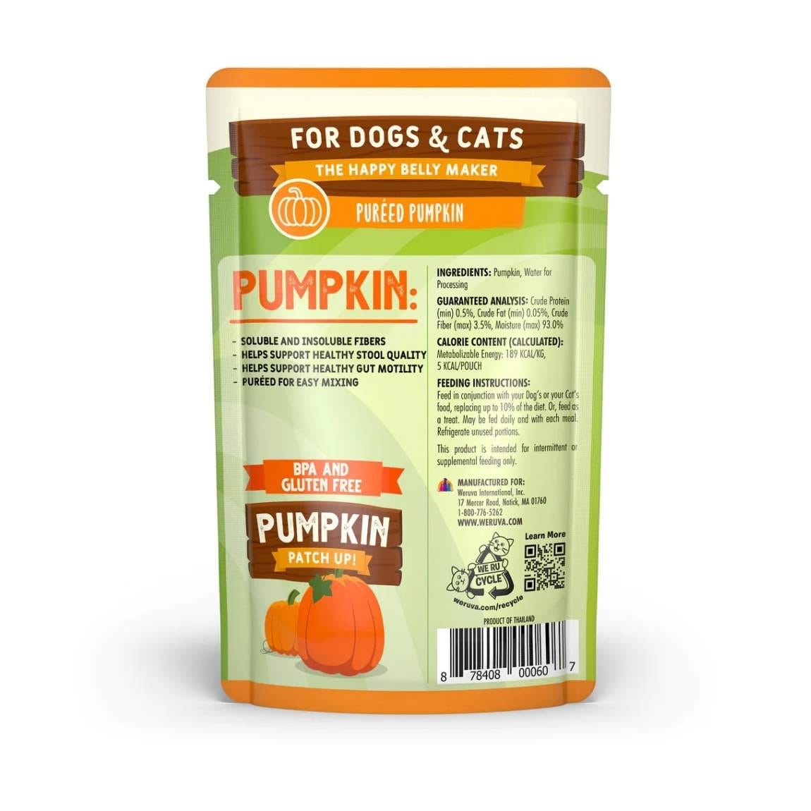 Pochette de Purée de Citrouille pour Chiens et Chats, 30g – Weruva – Image 3