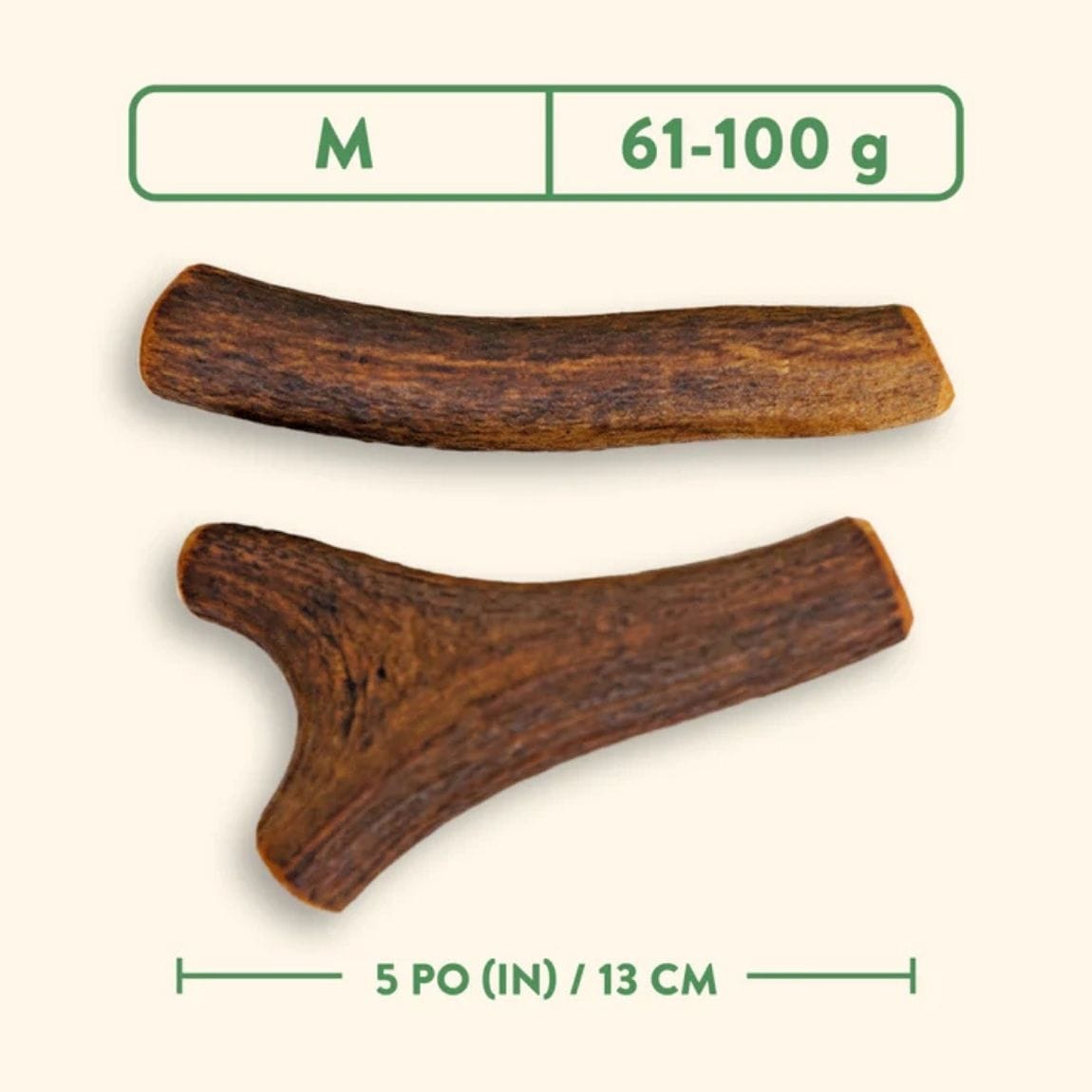 Bois de Cervidés Entier à Mâcher pour Chiens, Jambon Fumé à l’Érable – Jawgler – Image 3