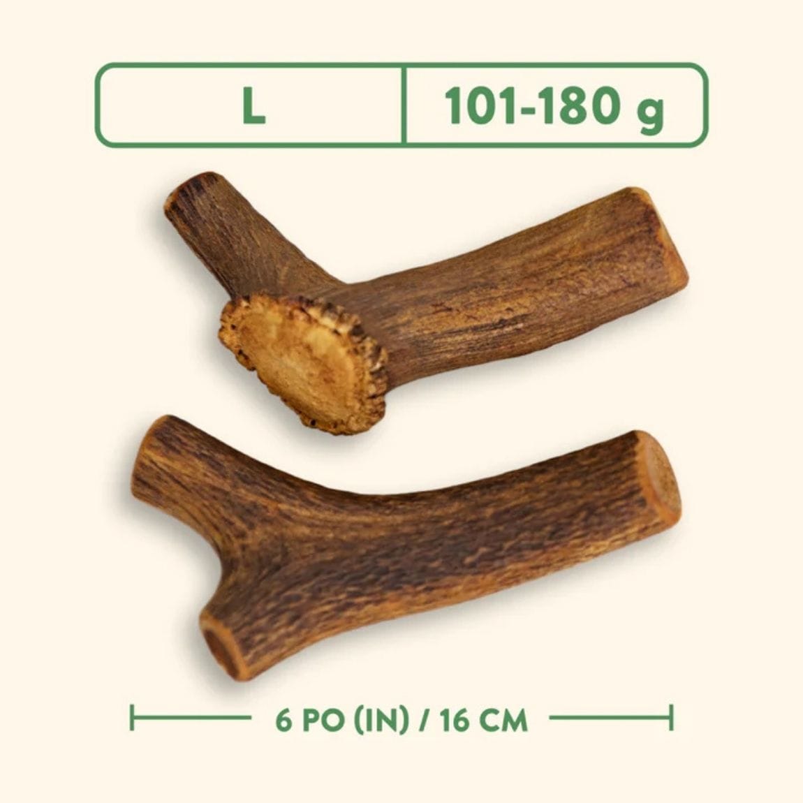 Bois de Cervidés Entier à Mâcher pour Chiens, Jambon Fumé à l’Érable – Jawgler – Image 4