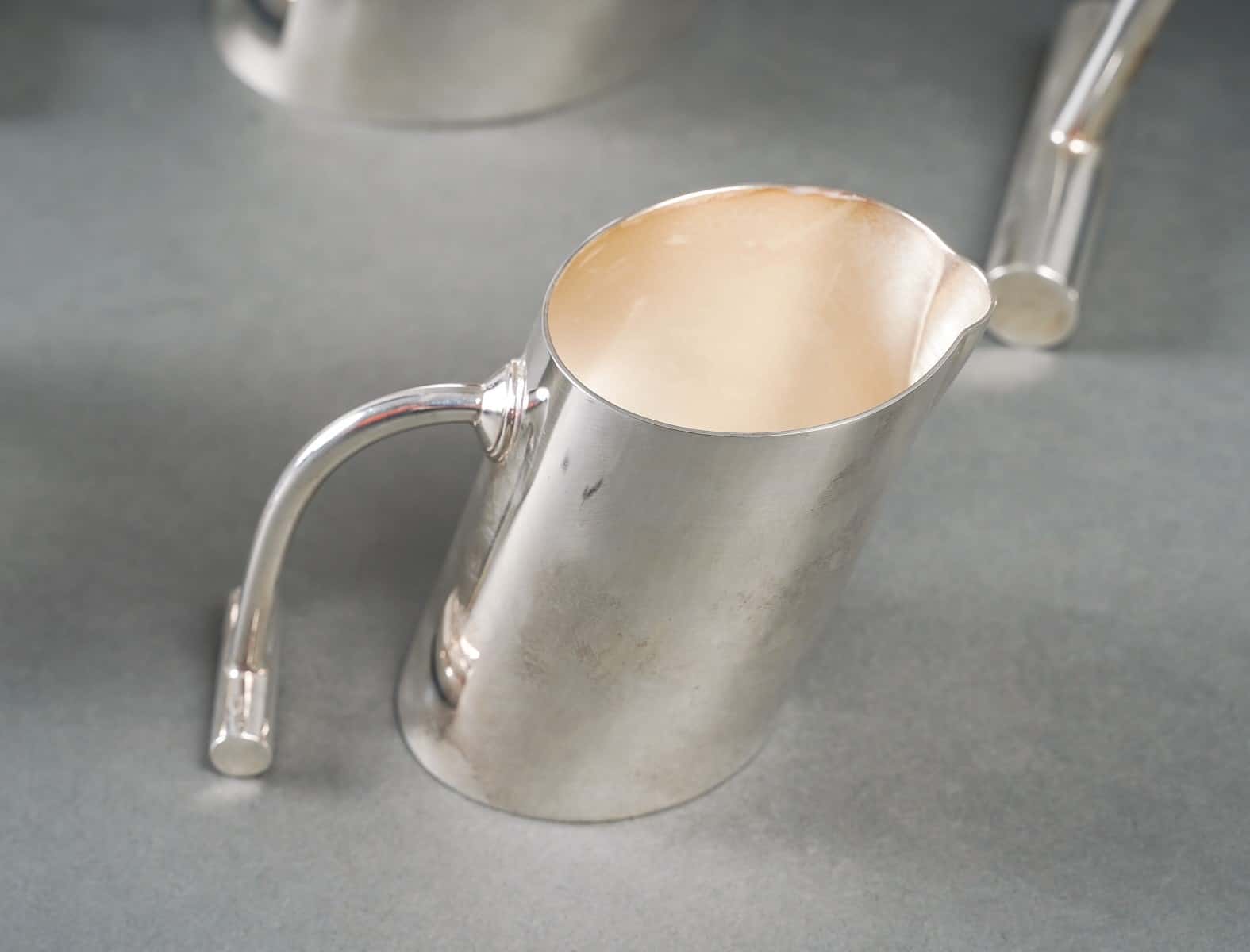 Service à thé et café en métal argenté – Image 3