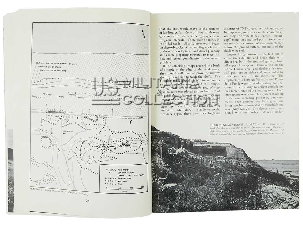 Livre OMAHA BEACHHEAD, édition originale datée de 1945 – Image 8