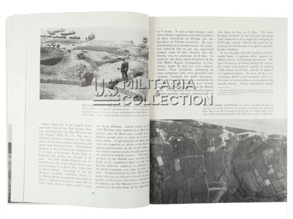 Livre OMAHA BEACHHEAD, édition originale datée de 1945 – Image 9