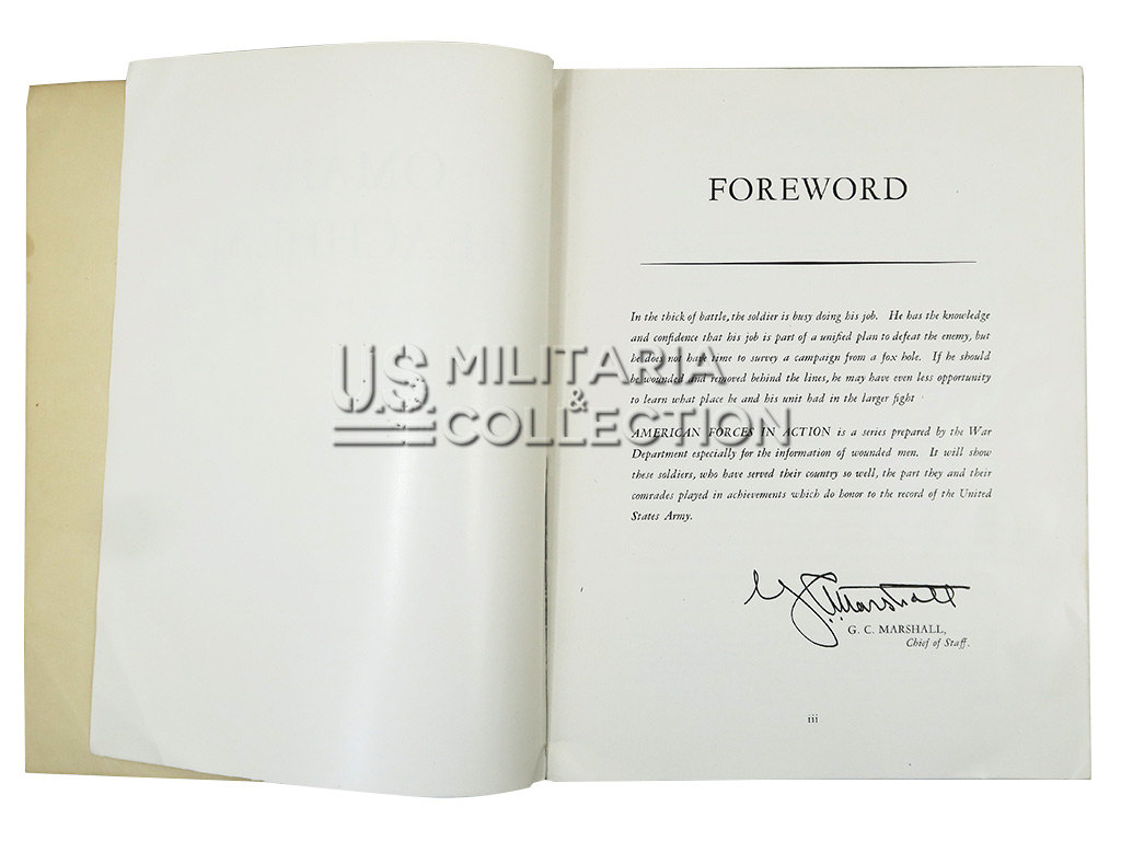 Livre OMAHA BEACHHEAD, édition originale datée de 1945 – Image 4
