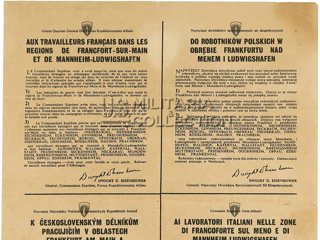 Tract du SHAEF, largué sur Francfort et Mannheim, 458th Bombardment Group, 8th Air Force – Image 6